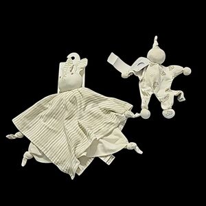 Under the Nile gray bunny lovey and doll loving toys organic cotton
